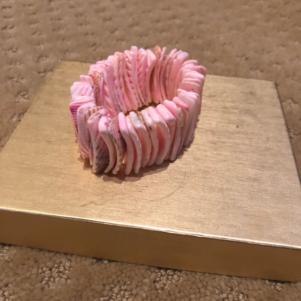 Pink shell bracelet